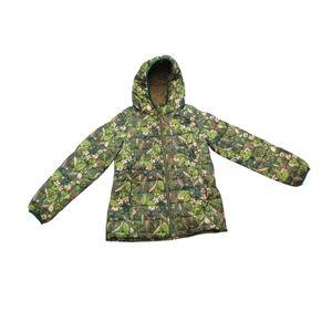 Amazon Essentials Girls L Water-Resistant Packable Hooded Puffer Jacket Green